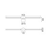 Επιτοίχιο Φωτιστικό LED ACA Leaf OKN9600AW9BK Αμμώδες Μαύρο 15W 3000K 531lm