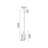 Κρεμαστό Φωτιστικό LED ACA Ball OKN96163BK Αμμώδες Μαύρο 15W 3000K 1650lm