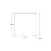 LED SLIMPANEL UGR<16 48W 595x595x10mm 3000K 3850LM Ra80230V AC