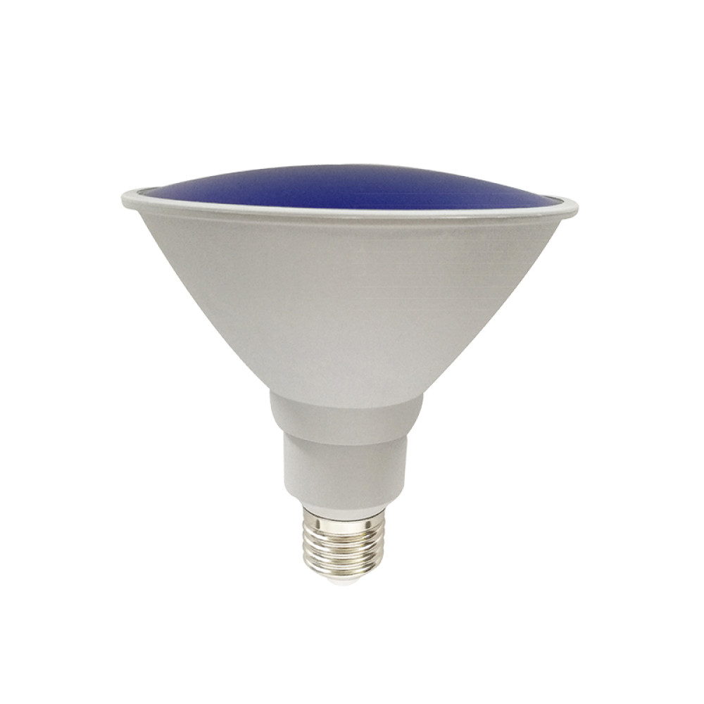 LED SMD PAR38 15W ΜΠΛΕ 1150LM 230V AC RA80 30000HRS 110° 1xE27  IP65