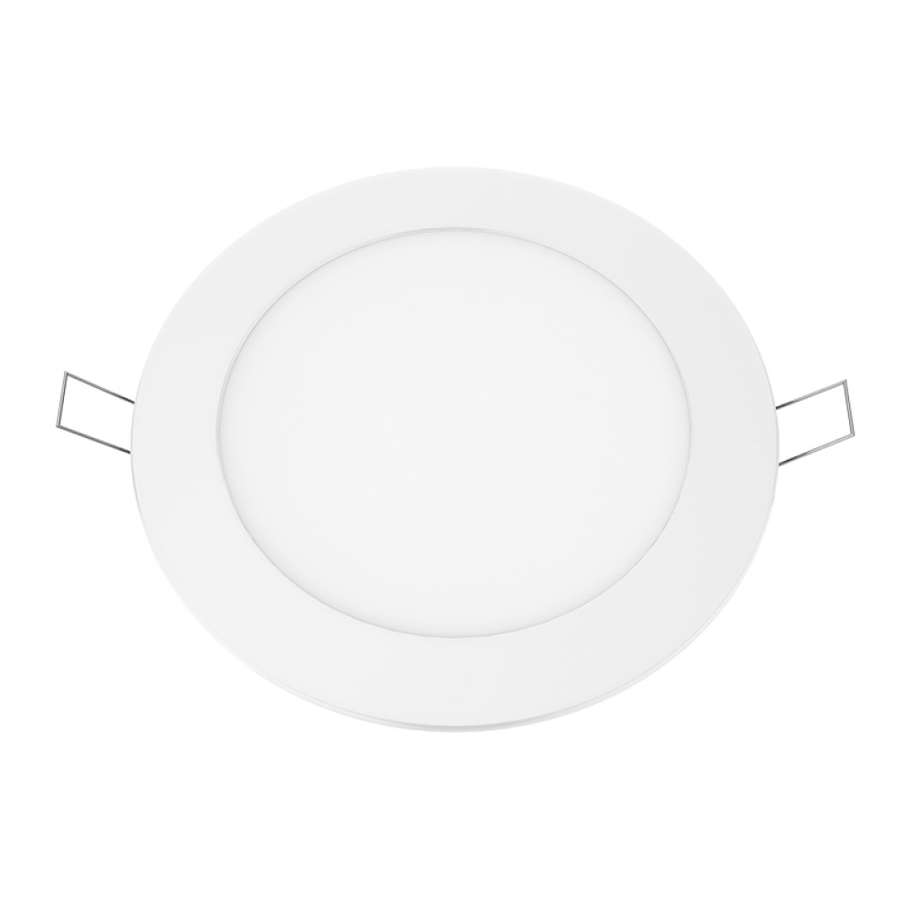 LED ΠΑΝΕΛ ΧΩΝΕΥΤΟ 230V AC 12W 6500K 1100LM Ra80 Φ170mm ΛΕΥΚΟ ΣΤΡΟΓΓΥΛΟ