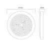 LED ΦΩΤΙΣΤΙΚΟ ΠΛΑΣΤΙΚΟ ΠΙΣΙΝΑΣ 12V DC 20W 6000K 2200LM 110° IP68 Φ210Χ20mm ΛΕΥΚΟ
