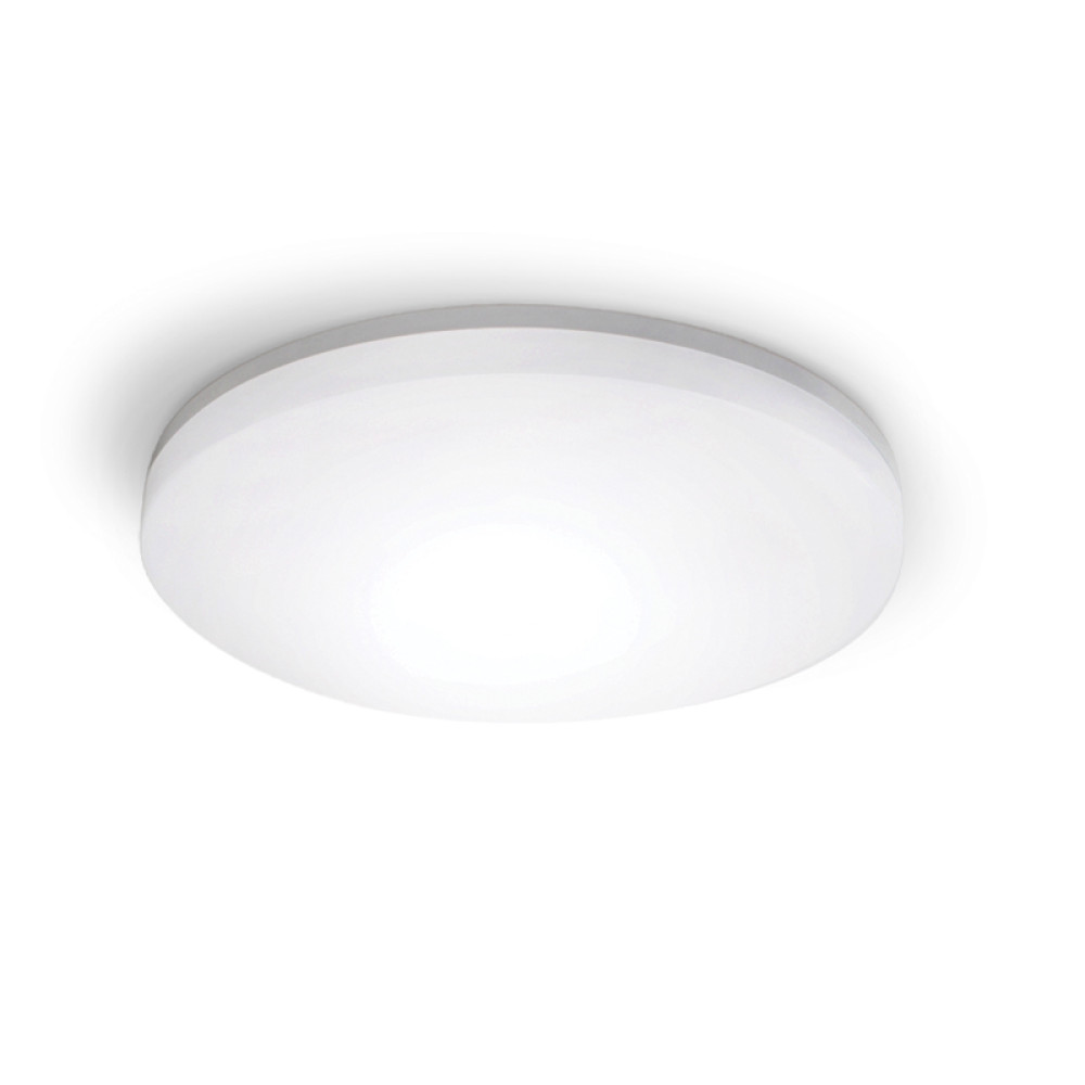 ΛΕΥΚΟ ΣΤΡΟΓΓΥΛΟ Φ/Σ LED ΜΕ ΑΙΣΘΗΤΗΡΑ ΚΙΝ. 24W 2400LM CCT(3000/4000/6500K) Φ280mm 120° 230V ACIP54 Ra80
