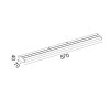 NETTO ΦΩΤΙΣΤΙΚΟ EΠITOIXO ΜΑΥΡΟ ΜΑΤ ΜΕΤΑΛΛΙΚΟ LED 12W 3000K 780Lm IP20 570Χ70mm