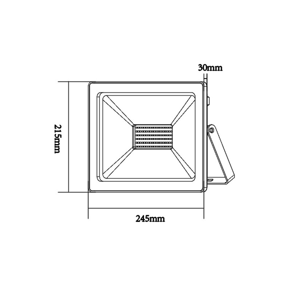 LED SMD ΠΡΟΒΟΛΕΑΣ 230V AC 100W 4000K 8600LM IP66 Ra80 ΛΕΥΚΟ