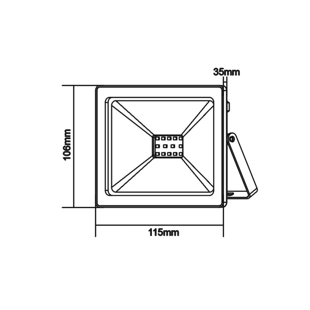 LED SMD ΠΡΟΒΟΛΕΑΣ 12-24V DC 10W 3000K 800LM IP66 Ra80 ΛΕΥΚΟ