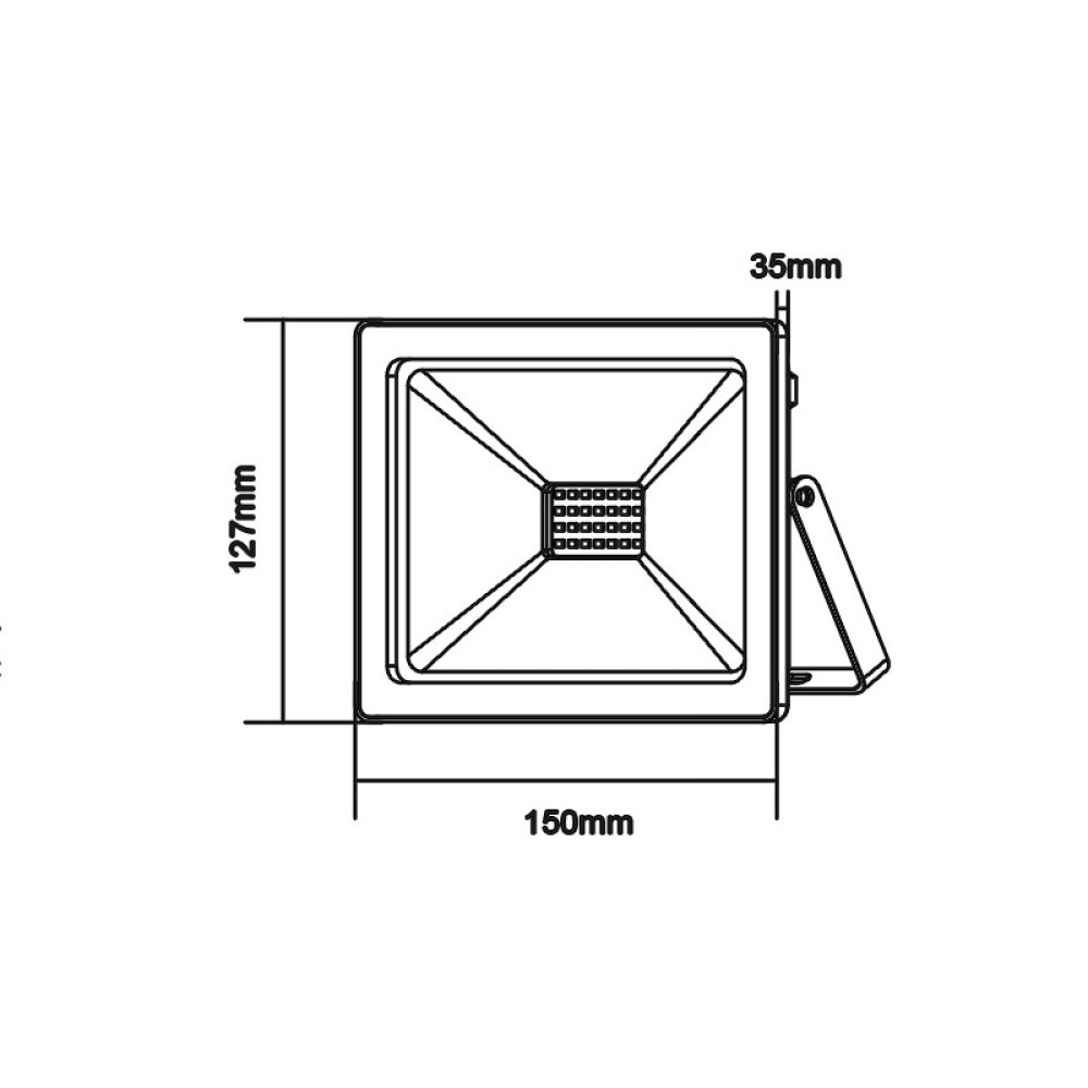 LED SMD ΠΡΟΒΟΛΕΑΣ 12-24V DC 20W 6000K 1760LM IP66 Ra80 ΛΕΥΚΟ