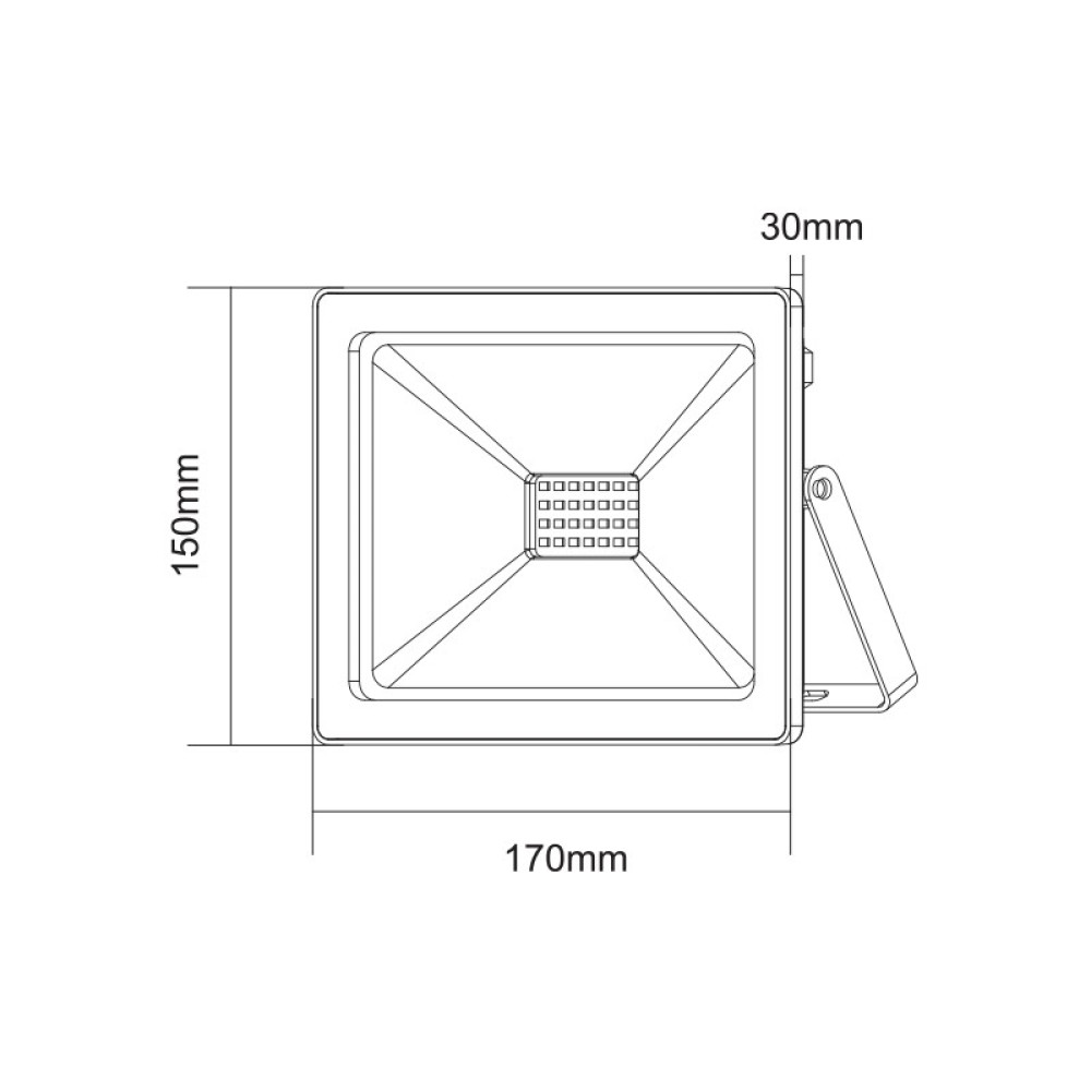 LED SMD ΠΡΟΒΟΛΕΑΣ 230V AC 50W ΠΡΑΣΙΝΟ IP66 ΜΑΥΡΟ