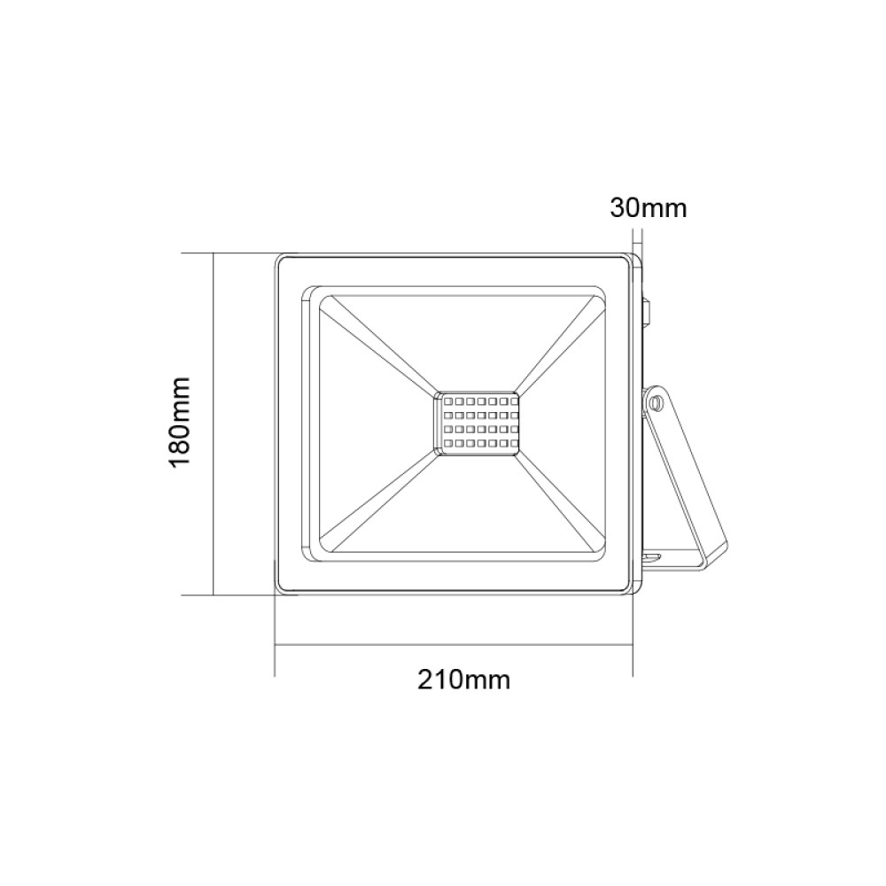 LED SMD ΠΡΟΒΟΛΕΑΣ 230V AC 70W 3000K 6000LM IP66 Ra80 ΜΑΥΡΟ