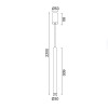 ΚΡΕΜΑΣΤΟ Φ/Σ LED 5W 3000K 400LM FINO  ΧΡΥΣΟ ΜΕΤ/ΚΟ IP20 D3XD5,3XH220CM