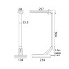 ΕΠΙΤΡΑΠΕΖΙΟ Φ/Σ LED 10W 800LM FRITZ ΜΑΥΡΟ CCT+DIMMABLE+TOUCH SWITCH+USB CHARGER