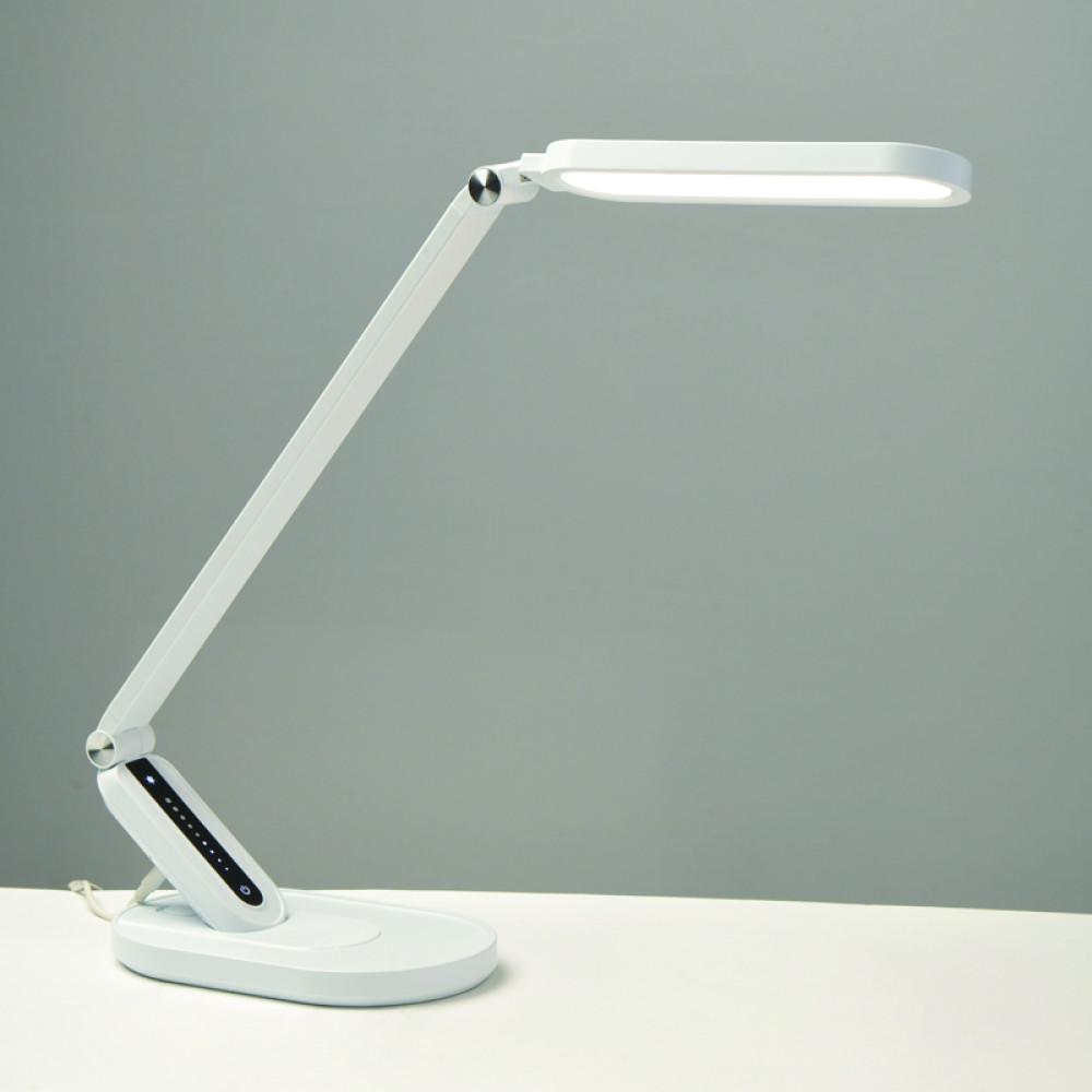 ΕΠΙΤΡΑΠΕΖΙΟ Φ/Σ LED 10W 800LM FRITZ ΛΕΥΚΟ CCT+DIMMABLE+TOUCH SWITCH+USB CHARGER