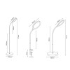 LED ΓΡΑΦΕΙΟΥ 3 IN 1 10W ΜΑΥΡΟ ABS+ΑΛΟΥΜΙΝΙΟ CCT STEP DIMMABLE 32Χ40Χ7 STEFAN