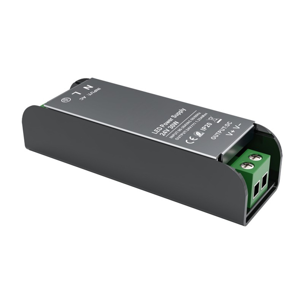 LED CV METAL DRIVER 30W 230V AC- 24V DC 1,25A IP20 5YRS 94X25X20MM