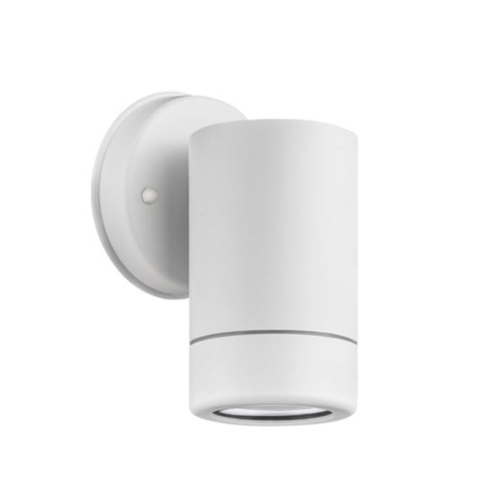 ΣΠΟΤ ΤΟΙΧΟΥ ΛΕΥΚΟ ΣΥΜΒΑΤΙΚΟ 1xGU10 &amp; LED 3W IP65 60x80x125mm