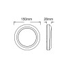 LED WALL ROUND LUMINAIRE RUST 230V AC IP65 4W 3000K 310LM RA80