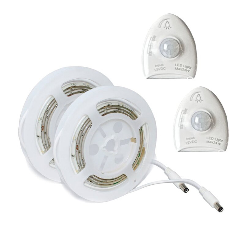 ΛΩΡΙΔΑ LED DIMMABLE KIT SMD DRIVER 12V DC 3000K 2X1.2M 2X5.8W 2X570LM IP65 NANO ΜΕ 2 ΑΙΣΘΗΤΗΡΕΣ
