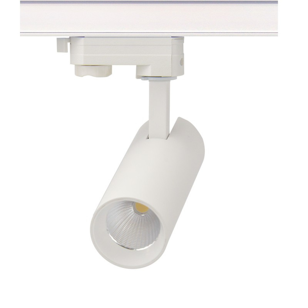 LED ΦΩΤΙΣΤΙΚΟ ΡΑΓΑΣ 230V AC 10W 3000K 3-PHASE 36° 1000LM Ra80 Φ55x153mm 5YRS ΑΜΜΩΔΕΣ ΛΕΥΚΟ
