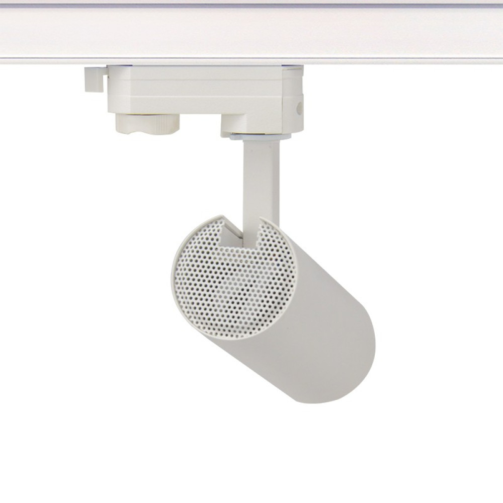 LED ΦΩΤΙΣΤΙΚΟ ΡΑΓΑΣ 230V AC 10W 3000K 3-PHASE 36° 1000LM Ra80 Φ55x153mm 5YRS ΑΜΜΩΔΕΣ ΛΕΥΚΟ