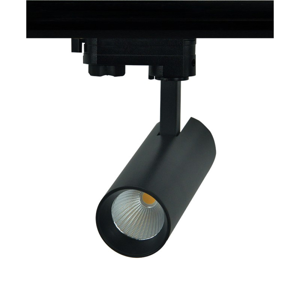 LED ΦΩΤΙΣΤΙΚΟ ΡΑΓΑΣ  230V AC10W 4000K 3-PHASE 36° 1050LM Ra80 Φ55x153mm 5YRS ΑΜΜΩΔΕΣ ΜΑΥΡΟ