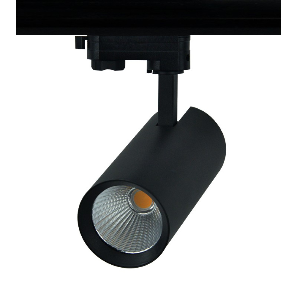 LED ΦΩΤΙΣΤΙΚΟ ΡΑΓΑΣ 230V AC 27W 3000K 3-PHASE 36° 3120LM Ra80 Φ74x170mm 5YRS ΑΜΜΩΔΕΣ ΜΑΥΡΟ
