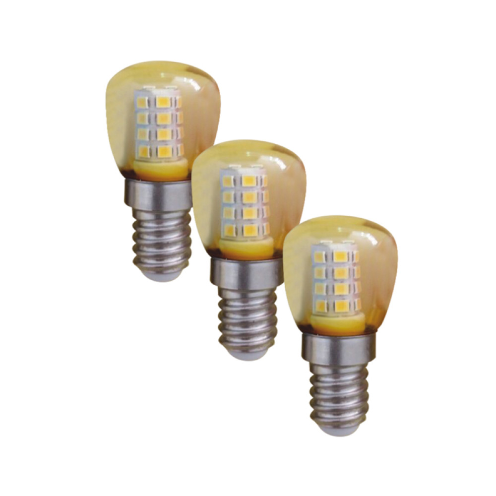 LED SMD ΚΙΤΡΙΝΟ 1W 230V AC 60LM RA80 360° 1xE14 3PCS-PACK