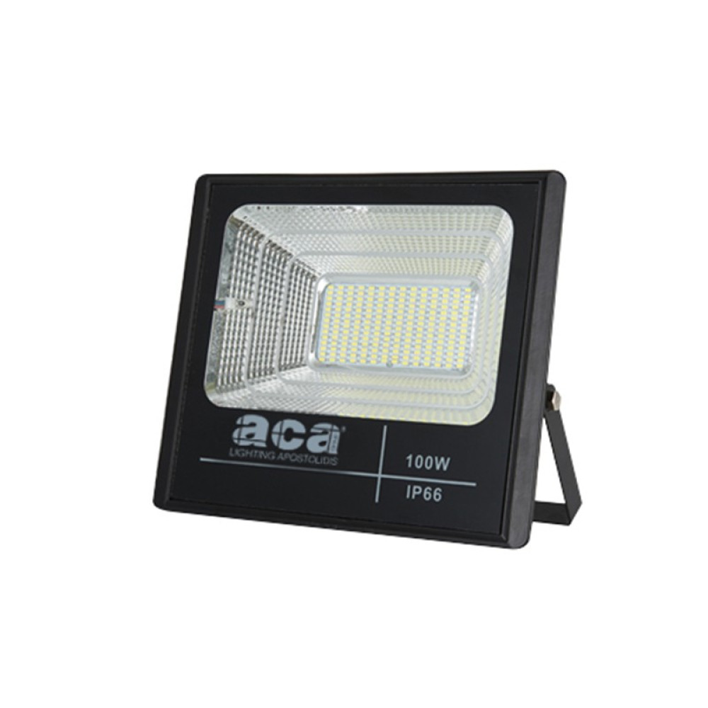 LED SMD ΠΡΟΒΟΛΕΑΣ ΜΕ ΦΩΤΟΒΟΛΤΑΙΚΑ ΠΑΝΕΛ 100W 6000K IP66 120° Ra70