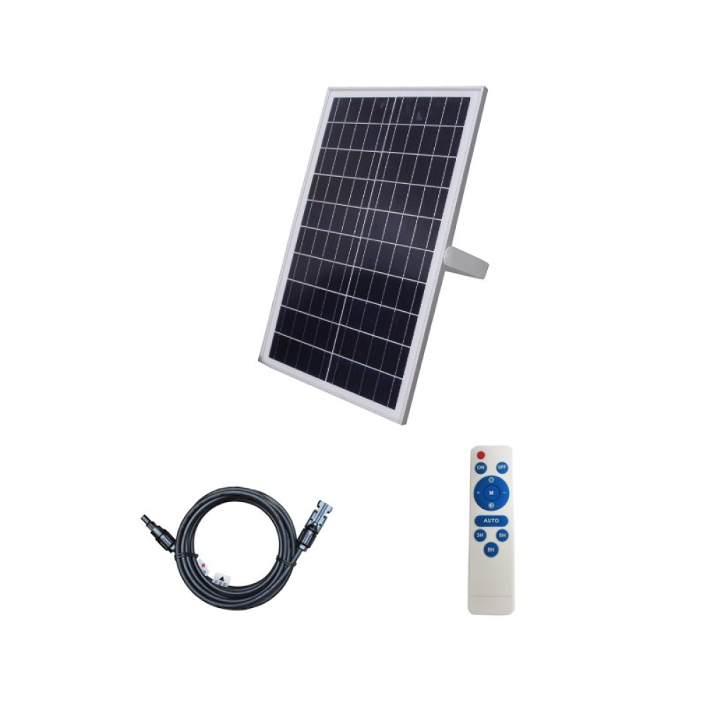 LED SMD ΠΡΟΒΟΛΕΑΣ ΜΕ ΦΩΤΟΒΟΛΤΑΙΚΑ ΠΑΝΕΛ 25W 6000K IP66 120° Ra70