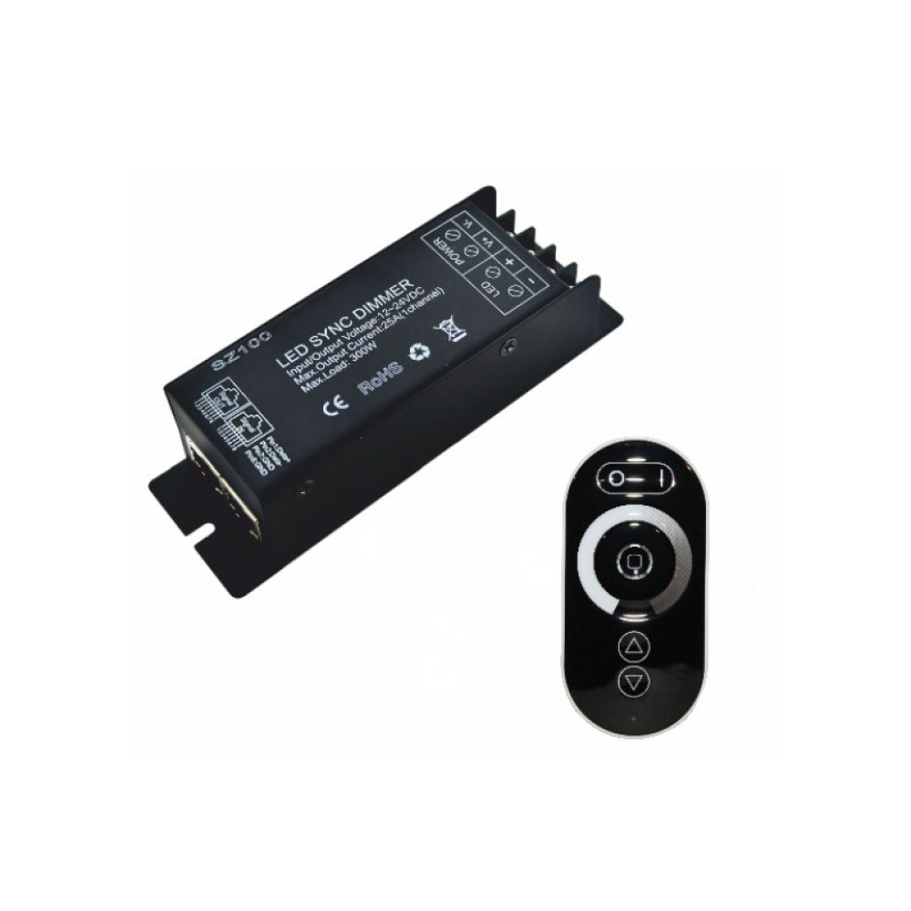 LED DIMMER POWER 25A 12V 300W &amp; 24V 600W &amp; RF TOUCH REMOTE