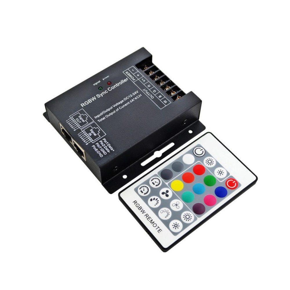 LED ΤΗΛΕΧΕΙΡΙΣΤΗΡΙΟ RGBW 32A 12V 384W &amp; 24V 768W &amp; RF REMOTE