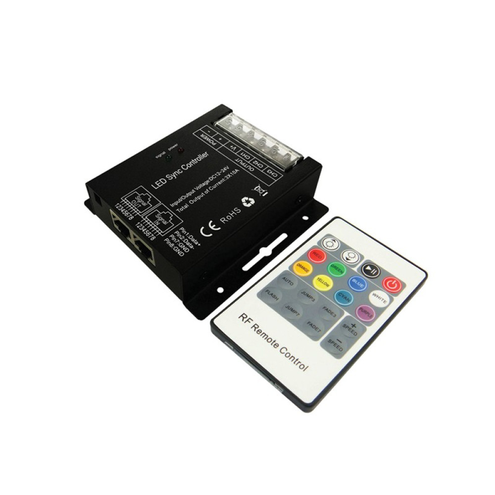 LED ΤΗΛΕΧΕΙΡΙΣΤΗΡΙΟ RGB 30A 12V 360W &amp; 24V 720W &amp; RF REMOTE