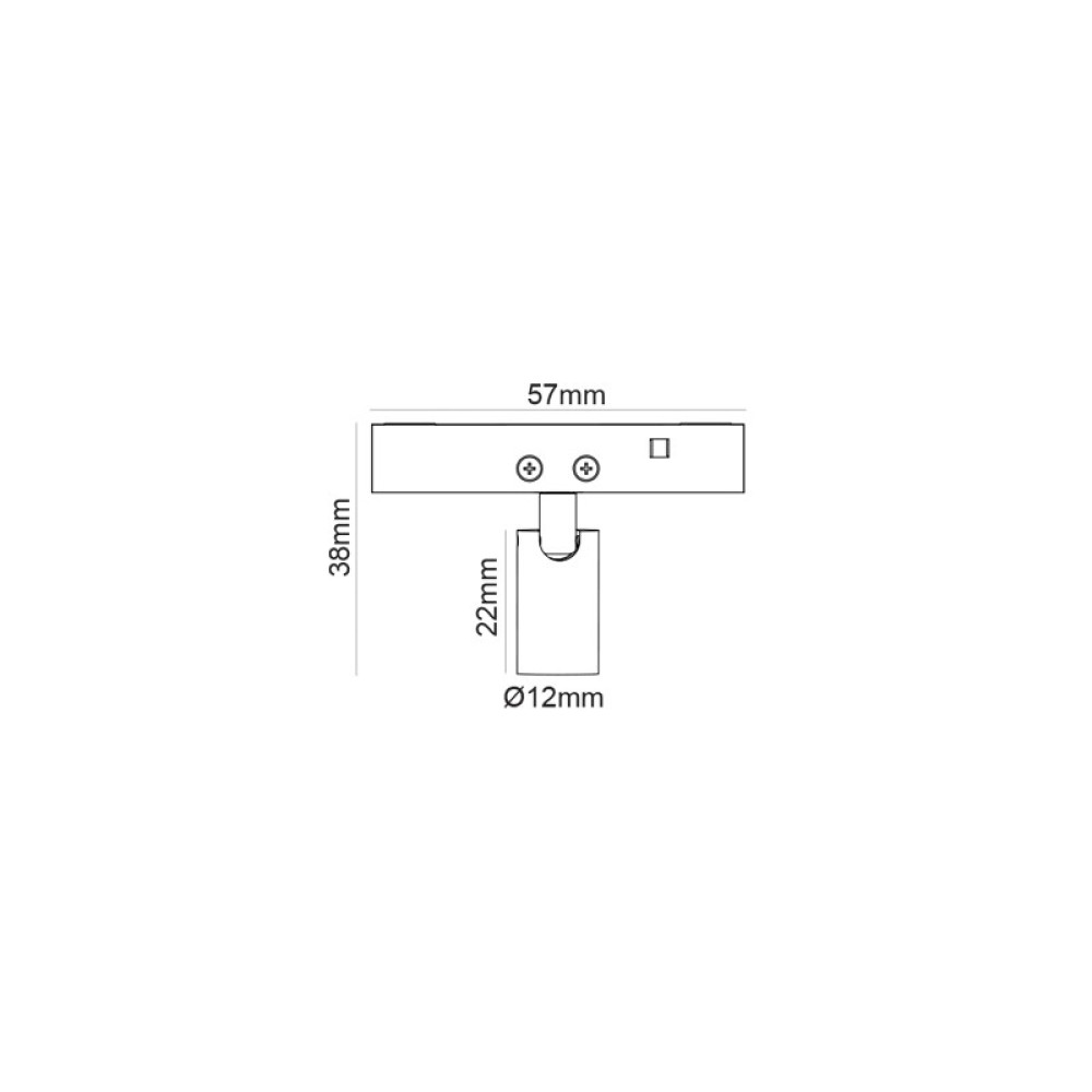 ΜΙΝΙ ΜΑΥΡΟ ΜΑΓΝΗΤΙΚΟ ΣΠΟΤ 24V DC 1W 4000K 85LM 24° Ra90 5YRS Φ12x22mm