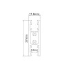 ΜΙΝΙ ΜΑΓΝΗΤΙΚΗ ΡΑΓΑ UP &amp; DOWN 24V DC 2Μ ΜΑΥΡΗ