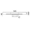 ΕΠΙΤΟΙΧΟ Φ/Σ LED SMD 13W 3000K 980LM IP44 TINKI ΑΚΡΥΛ.+ΜΕΤ/ΚΟ 55Χ5,1Χ9CM TINKI