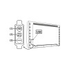USB TV ΛΩΡΙΔΑ LED SMD KIT 2X50CM 2X2.4W RGB IP65 ΜΕ ΣΥΡΜΑΤΟ ΕΛΕΓΚΤΗ ΚΟΥΜΠΙΟΥ