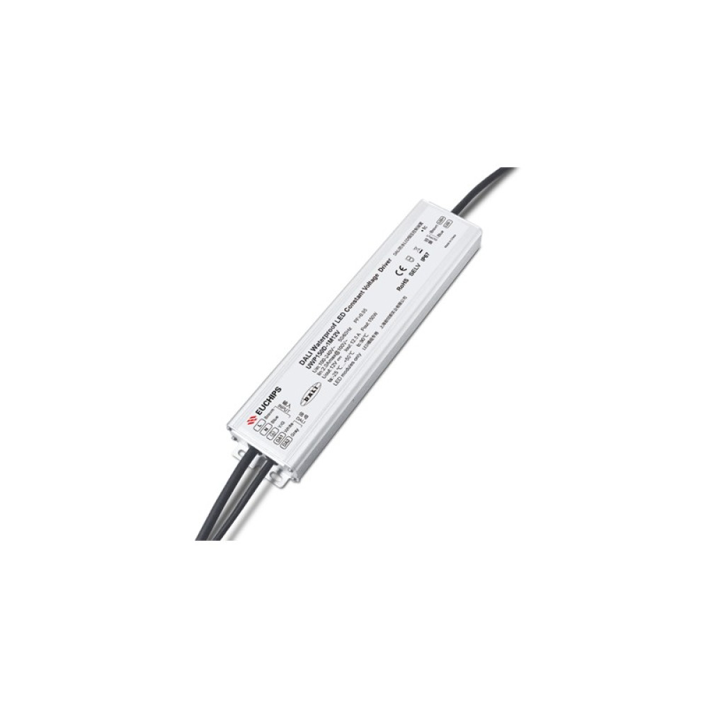 LED CV DALI2 ΜΕΤΑΛΛΙΚΟ DRIVER 230V AC- 24V DC 150W  6.25A IP67 5YRS EUCHIPS
