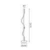 MALPO-ΦΩΤΙΣΤΙΚΟ ΕΠΙΔΑΠΕΔΙΟ ΜΑΥΡΟ ΜΕΤΑΛΛΙΚΟ LED SMD 20W 3000K 690LM IP20 Φ280Χ1600ΜΜ