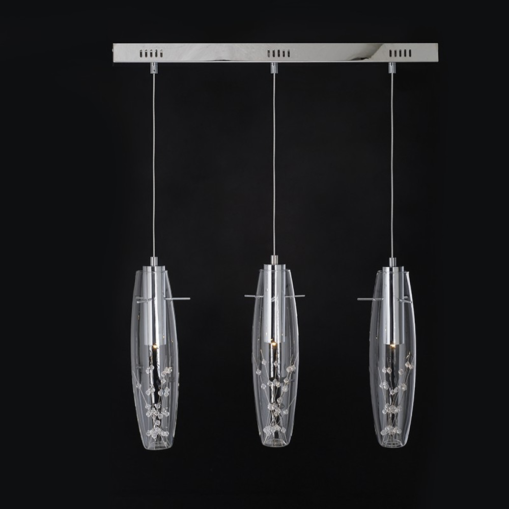 NETTO ΦΩΤΙΣΤΙΚΟ ΚΡΕΜΑΣΤΟ ΧΡΩΜΙΟ ΜΕΤΑΛΛΙΚΟ LED 9W 3000K 360Lm IP20 650Χ1000mm