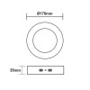 LED ΠΑΝΕΛ ΟΡΟΦΗΣ ΛΕΥΚΟ ΣΤΡΟΓΓΥΛΟ 230V AC 12W 3000K 1040LM Ra80 Φ160mm