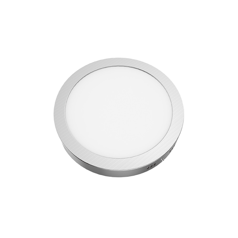 LED ΠΑΝΕΛ ΟΡΟΦΗΣ ΝΙΚΕΛ ΜΑΤ ΤΕΤΡΑΓΩΝΟ 230V AC 18W 6500K 1800LM Ra80 Φ209mm