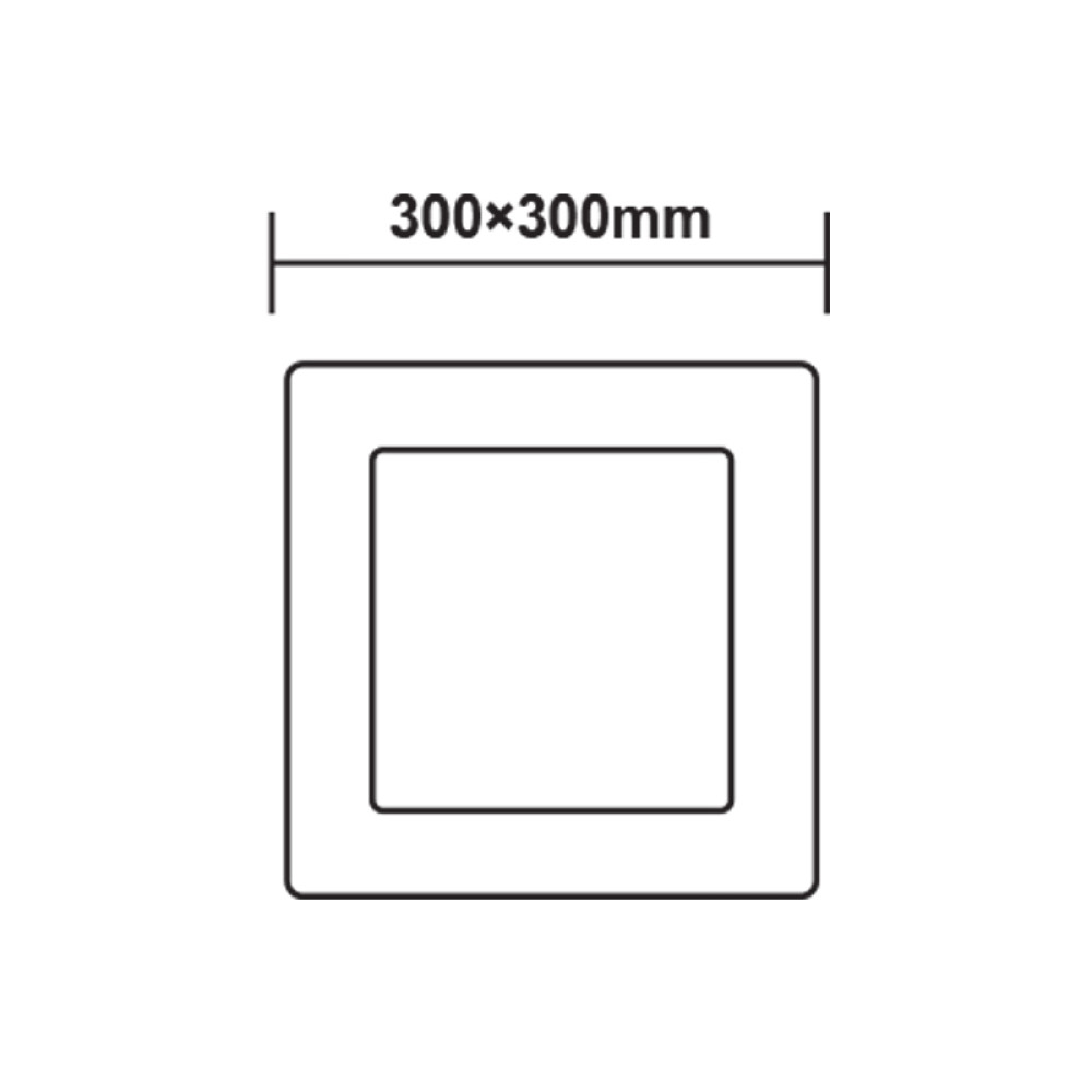 LED ΠΑΝΕΛ ΟΡΟΦΗΣ ΝΙΚΕΛ ΜΑΤ ΤΕΤΡΑΓΩΝΟ 230V AC 23W 4000K 2120LM Ra80 288x288mm