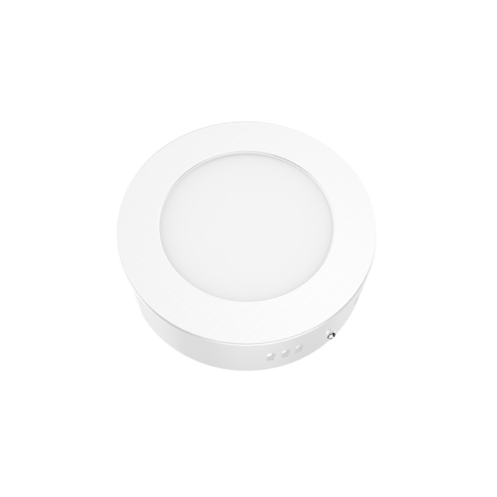 LED ΠΑΝΕΛ ΟΡΟΦΗΣ ΛΕΥΚΟ ΣΤΡΟΓΓΥΛΟ 230V AC 6W 3000K 450LM Ra80  Φ117mm