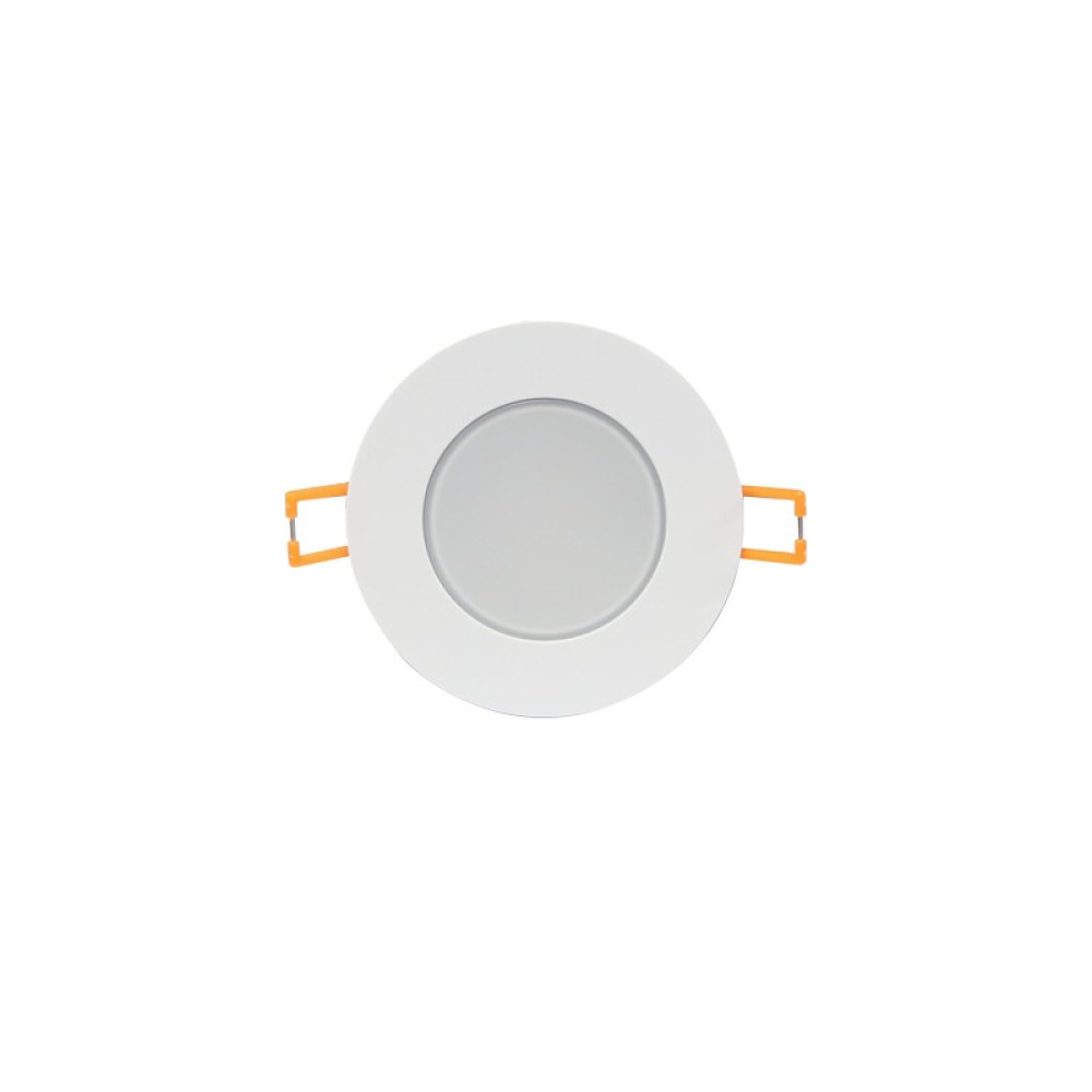 LED ΣΠΟΤ ΛΕΥΚΟ ΣΤΡΟΓΓΥΛΟ 230V AC 5W 6.000K 420LM 120° IP65 Ra80