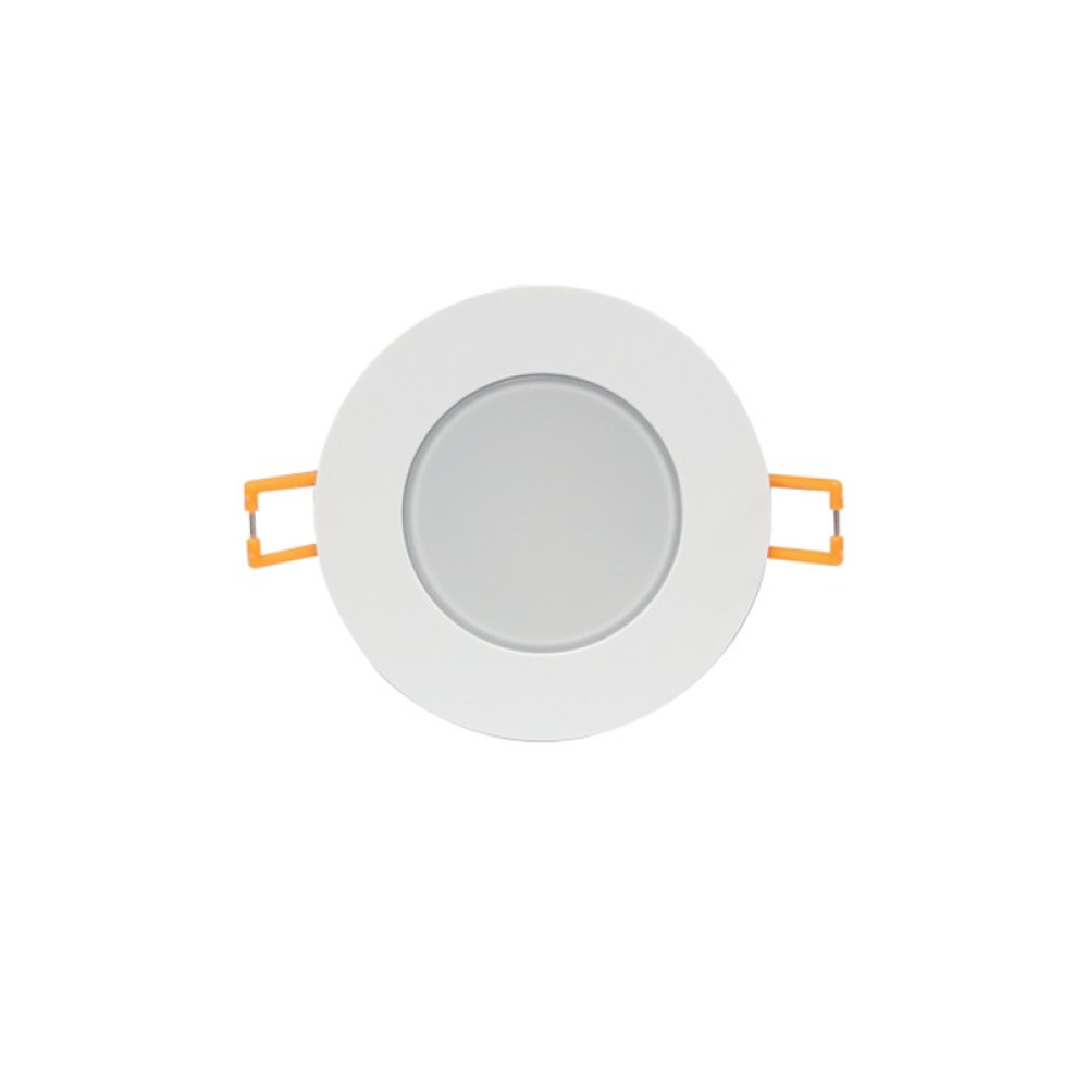 LED ΣΠΟΤ ΛΕΥΚΟ ΣΤΡΟΓΓΥΛΟ 230V AC 8W 4.000K 650LM 120° IP65 Ra80