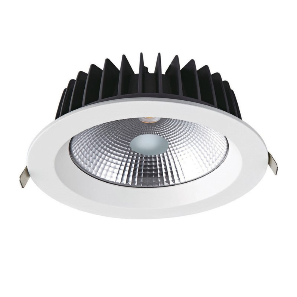 LED ΛΕΥΚΟ ΧΩΝΕΥΤΟ ΦΩΤΙΣΤΙΚΟ 230V AC 40W 3000K 4700LM 100° Ra80 Φ230x77mm 5YRS