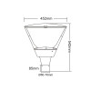 LED URBAN LUMINAIRE VIVIDO 40W 3000K 230V AC4800LM 5YRS GUARaNTEE