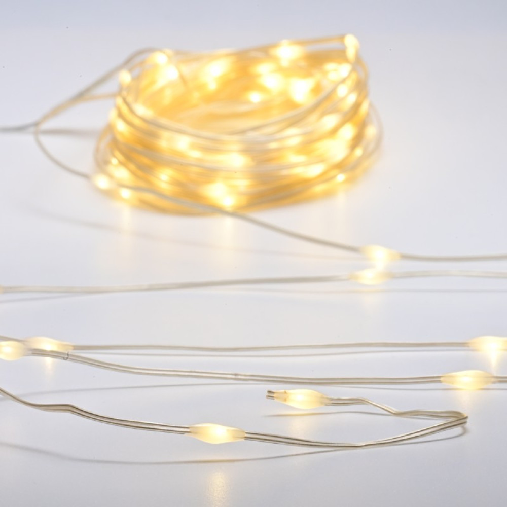 ΛΑΜΠΑΚΙΑ 100 LED SKIN LINE LAMP ΣΕ ΣΕΙΡΑ ΘΕΡΜΟ ΛΕΥΚΟ ΑΝΤΑΠΤΟΡΑ 31VDC &amp; ΜΠΑΤΑΡΙΕΣ 2xΑΑ ΜΕ 8 ΠΡΟΓΡΑΜΜΑΤΑ &amp; ΚΑΛΩΔΙΟ ΔΙΑΦΑΝΟ 0.3m IP44 10m