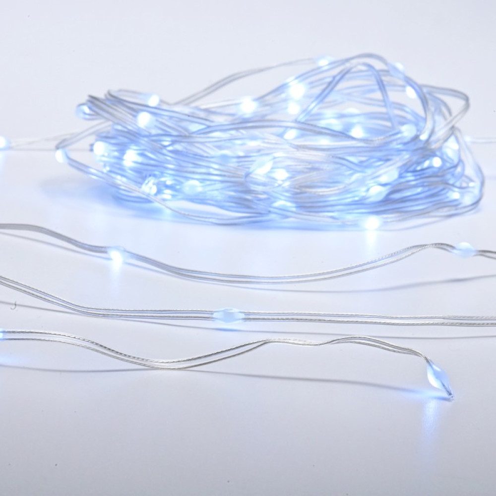 ΛΑΜΠΑΚΙΑ 300 LED SKIN LINE LAMP ΣΕ ΣΕΙΡΑ ΨΥΧΡΟ ΛΕΥΚΟ ΑΝΤΑΠΤΟΡΑ 31VDC &amp; ΜΠΑΤΑΡΙΕΣ 2xΑΑ ΜΕ 8 ΠΡΟΓΡΑΜΜΑΤΑ &amp; ΚΑΛΩΔΙΟ ΔΙΑΦΑΝΟ 2m IP44 30m