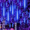 ΧΡΙΣΤΟΥΓΕΝΝΙΑΤΙΚΑ ΛΑΜΠΑΚΙΑ ΜΕΤΕΩΡΙΤΗΣ 180 LED CW 18LX10DROPS ΑΝΤΑΠΤΟΡΑΣ 5V ΜΕ 6 ON/18 OFFΔΙΑΦΑΝΟ ΚΑΛΩΔΙΟ 4m+5m &amp; ΔΥΝΑΤΟΤΗΤΑ ΕΠΕΚΤΑΣΗΣ ΜΑΧ 3 IP44 300mm