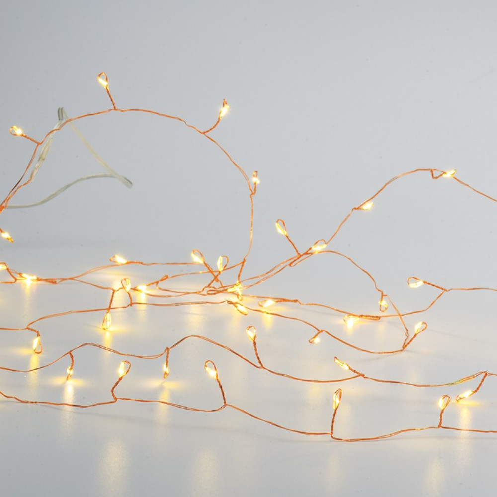 ΛΑΜΠΑΚΙΑ 300 LED ΣΕ ΣΕΙΡΑ 6W ΘΕΡΜΟ ΛΕΥΚΟ ΚΑΟΥΤΣΟΥΚ ΑΝΑ 3mm ΑΝΤΑΠΤΟΡΑ 31VDC ΜΕ 8 ΠΡΟΓΡΑΜΜΑΤΑ &amp; ΚΑΛΩΔΙΟ ΧΑΛΚΙΝΟ IP44 3mm